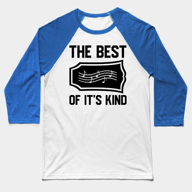 Notes Music Saying Best Musician Baseball T-Shirt by Foxxy Merch